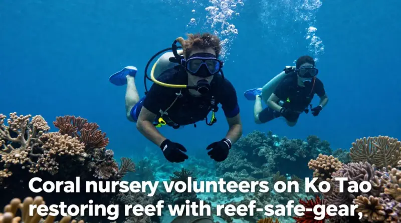 Coral nursery volunteering on Ko Tao with reef-safe practices: Complete guide for responsible conservation and snorkeling impact reduction