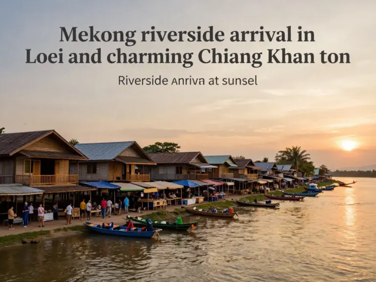 Day 1 — Arrival in Loei & Chiang Khan: How to Get There, Where to Stay, and What to Expect on the Mekong Riverside