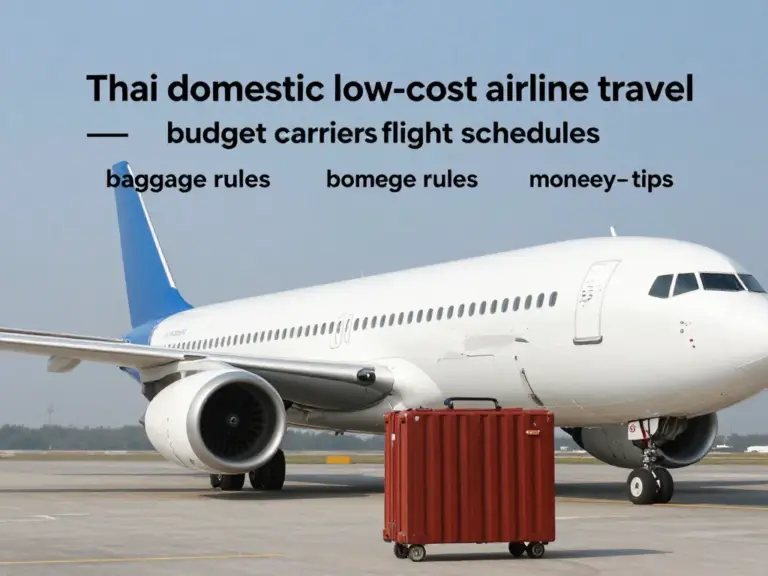 Domestic flights in Thailand: Complete low-cost carriers guide — schedules, baggage rules, and how to save money