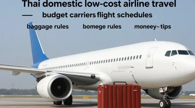Domestic flights in Thailand: Complete low-cost carriers guide — schedules, baggage rules, and how to save money