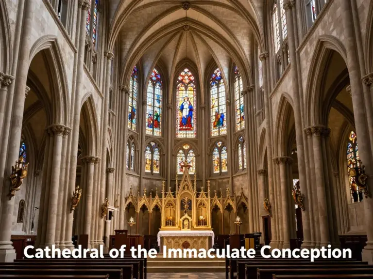 Exploring the Cathedral of the Immaculate Conception: History, Architecture, and Photo Spots (architecture details, Mass times, accessibility)