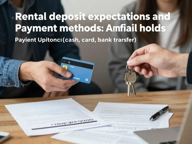 How much deposit should you expect, deposit payment methods, and tips to avoid unfair holds