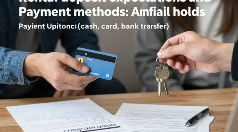 How much deposit should you expect, deposit payment methods, and tips to avoid unfair holds