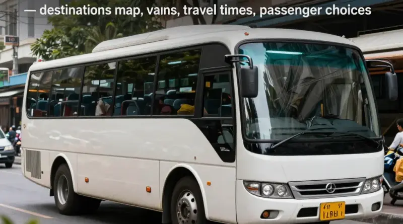 How to choose between Ekkamai and Mo Chit terminals: comparing destinations, vehicle types (vans vs buses), and travel time