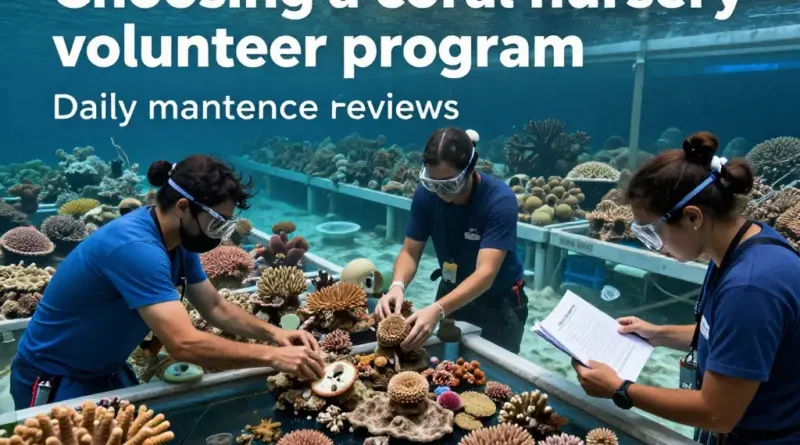 How to choose the right coral nursery volunteer program: certifications, daily tasks, duration, costs, and reviews