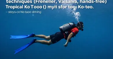 Mastering Equalization Techniques for Shallow Water Freediving — step-by-step methods (Frenzel, Valsalva, hands-free), common problems, and exercises to practice on Ko Tao