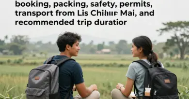 Practical planning and logistics — how to book, what to pack, safety, permits, transport from Chiang Mai, and recommended duration