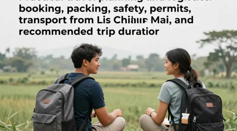 Practical planning and logistics — how to book, what to pack, safety, permits, transport from Chiang Mai, and recommended duration