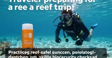 Preparing for your trip and on-site training: reef-safe sunscreen, dive/snorkel skills, biosecurity, and safety protocols