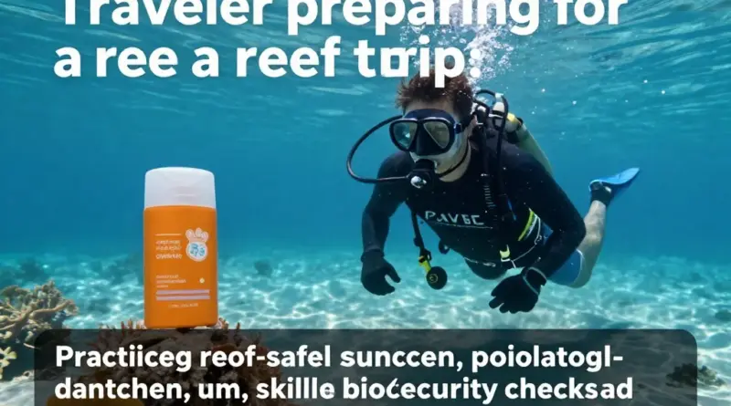 Preparing for your trip and on-site training: reef-safe sunscreen, dive/snorkel skills, biosecurity, and safety protocols