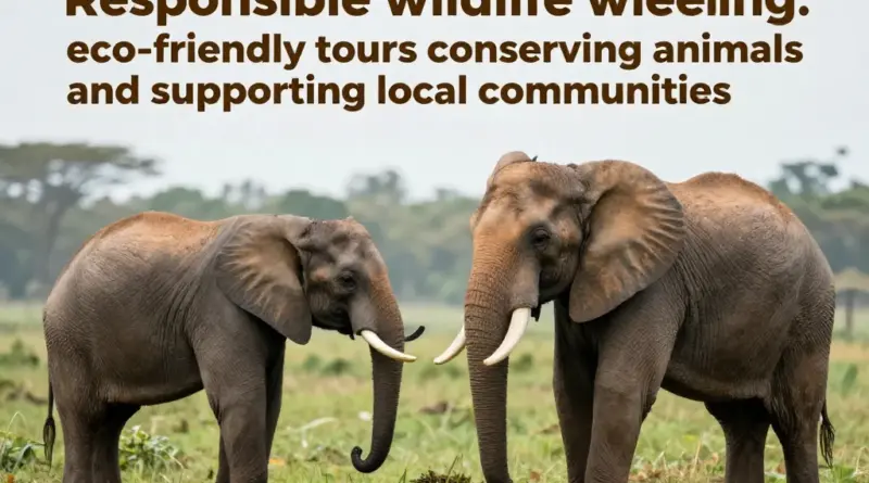 Responsible Wildlife Viewing: Eco-Friendly Practices, Conservation Efforts, and How Tours Support Local Communities