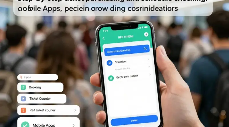 Step-by-step guide to buying tickets and checking schedules: online booking, counter purchase, apps, and peak-time considerations