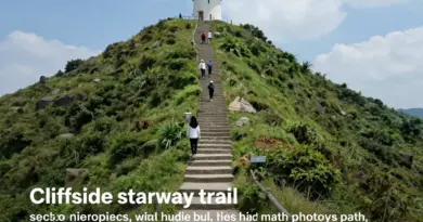 Step-by-step guide to the cliff stairway route: trail sections, viewpoints, estimated timings, and photo spots
