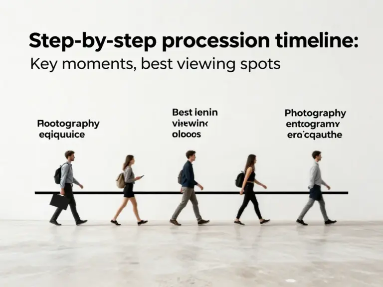 Step-by-step procession timeline: key moments, best viewing spots, and photography etiquette