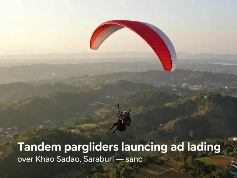 Tandem Paragliding Over Khao Sadao, Saraburi: Ultimate Launch and Landing Tips for a Safe, Scenic Flight