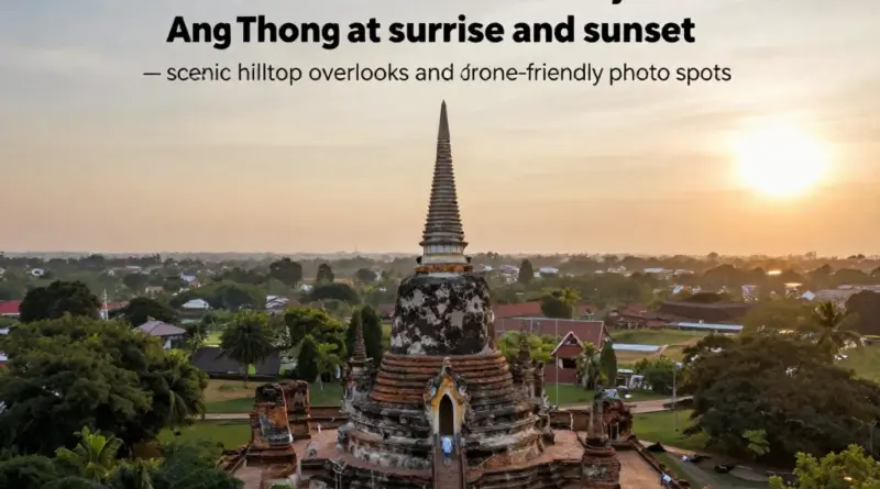 Top Giant Buddha Viewpoints in Ayutthaya and Ang Thong: Photo Spots, Drone Rules, and Scenic Overlooks for Sunrise and Sunset