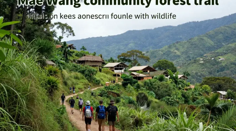 What to expect on the trail — typical itinerary, difficulty, wildlife, and scenic highlights of Mae Wang community forests