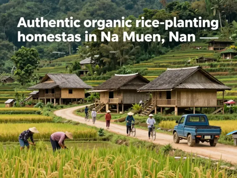 Where to find authentic organic rice planting homestays in Na Muen Nan — top villages, host profiles, and local transport
