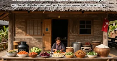 Where to stay and eat: guesthouses, homestays, seasonal hill-tribe produce and recommended local dishes