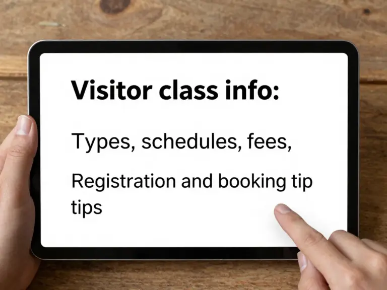 Who Can Join and How to Register: Class Types, Schedules, Fees, and Booking Tips for Visitors