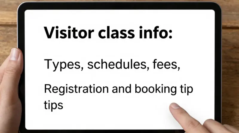 Who Can Join and How to Register: Class Types, Schedules, Fees, and Booking Tips for Visitors