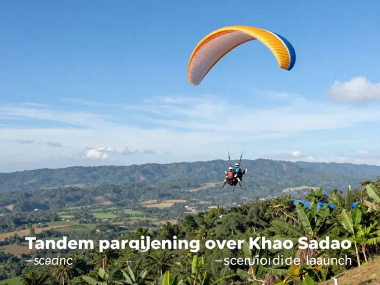Why Choose Tandem Paragliding at Khao Sadao? Overview of Site Conditions, Best Seasons, and What to Expect
