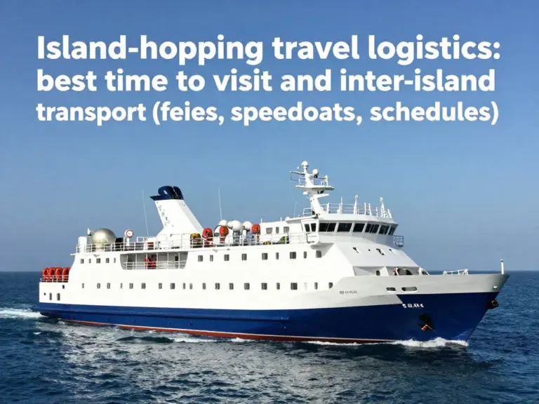 Best time to visit, how to get there and transport between islands (ferries, speedboats, schedules)
