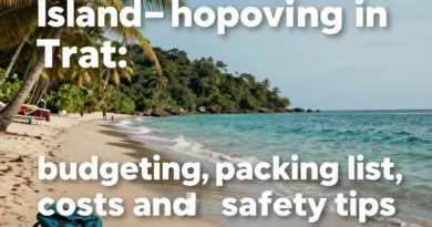 Budgeting, costs, packing list and safety tips for island hopping in Trat