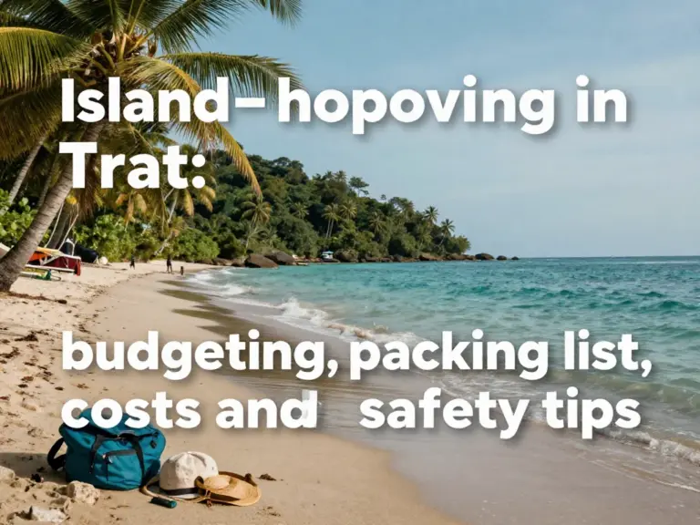 Budgeting, costs, packing list and safety tips for island hopping in Trat