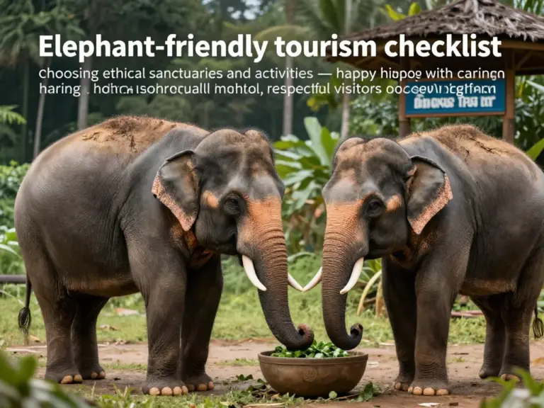 Elephant-Friendly Tourism Checklist: How to Choose Ethical Sanctuaries and Activities
