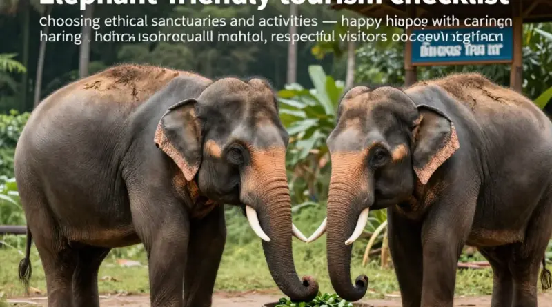 Elephant-Friendly Tourism Checklist: How to Choose Ethical Sanctuaries and Activities