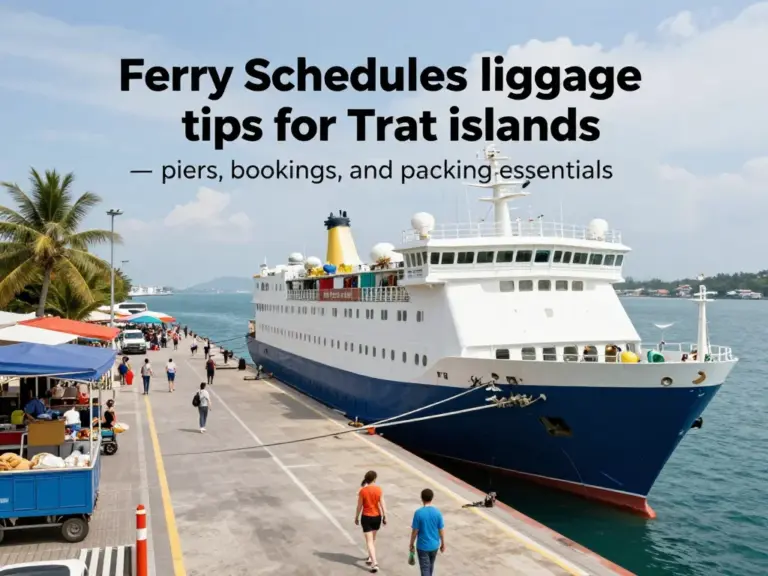 Ferry schedules and luggage tips for Trat islands: complete guide to piers, bookings, and what to pack