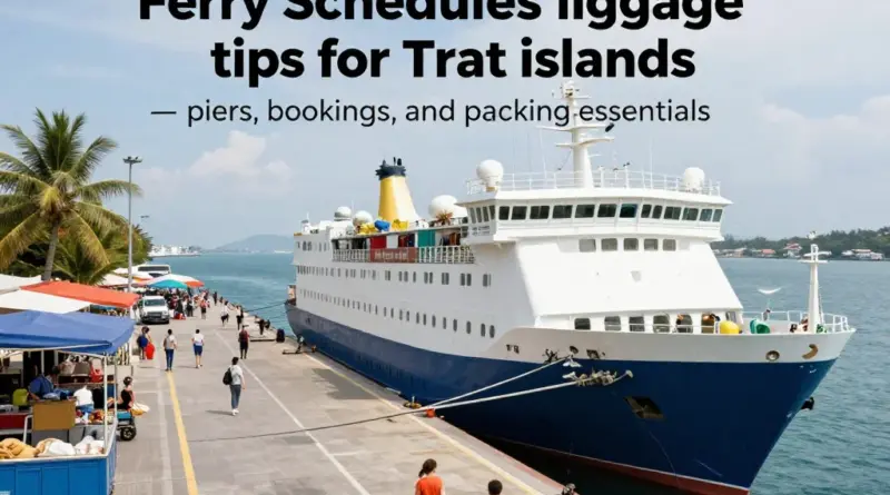 Ferry schedules and luggage tips for Trat islands: complete guide to piers, bookings, and what to pack