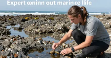 Guided Tour Structure and Learning Opportunities — how marine biologists lead walks, typical teaching points, interactive activities, and citizen-science options