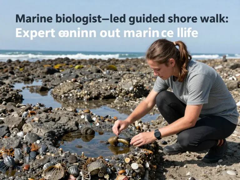 Guided Tour Structure and Learning Opportunities — how marine biologists lead walks, typical teaching points, interactive activities, and citizen-science options