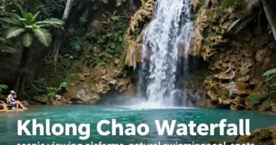 Khlong Chao Waterfall Experience: Best Viewing Points, Swimming Areas, Safe Jump Pools, Age and Skill Recommendations