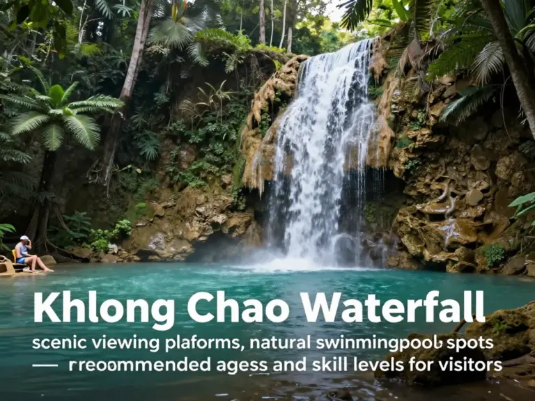 Khlong Chao Waterfall Experience: Best Viewing Points, Swimming Areas, Safe Jump Pools, Age and Skill Recommendations
