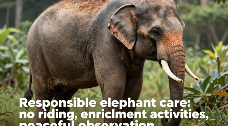 Responsible Activities and Alternatives: What Truly Benefits Elephants (No Riding, Enrichment, Observation)