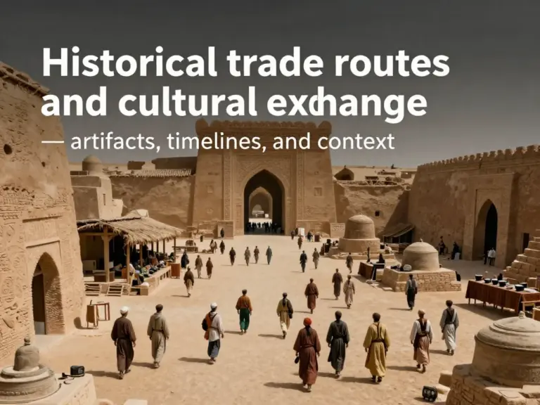 Understanding Trade Routes and Cultural Exchange: Artifacts, Timelines, and Historical Context