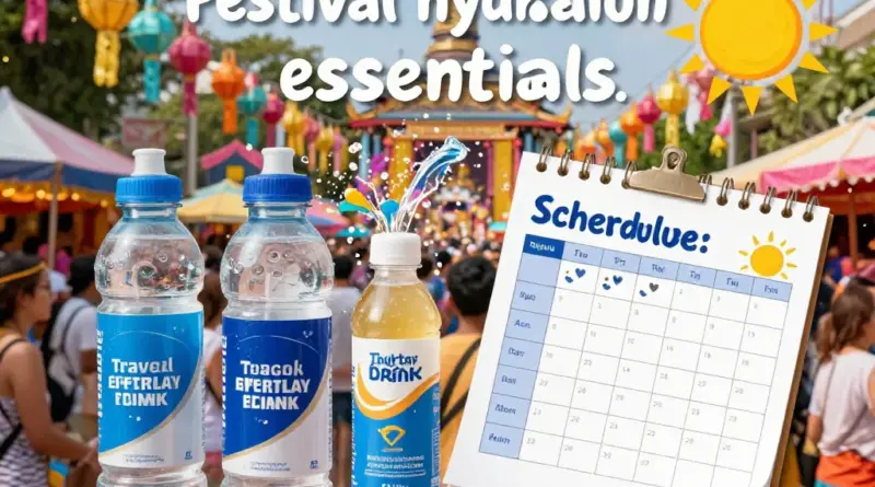 Why hydration matters at Thai festivals and how to plan your fluid intake (electrolytes, water schedule, travel bottles)