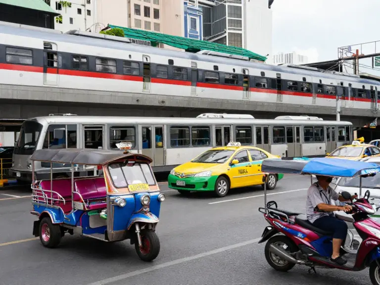 Getting Around Thai Cities: BTS, MRT, Tuk-Tuks, Taxis, Motorbike Taxis, and Ride-Hailing Apps