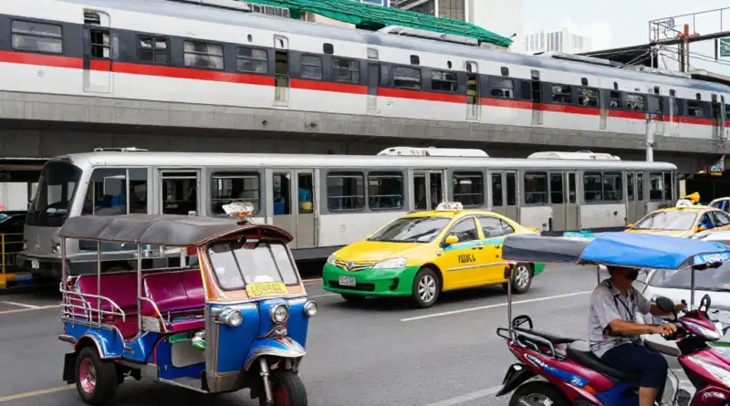 Getting Around Thai Cities: BTS, MRT, Tuk-Tuks, Taxis, Motorbike Taxis, and Ride-Hailing Apps