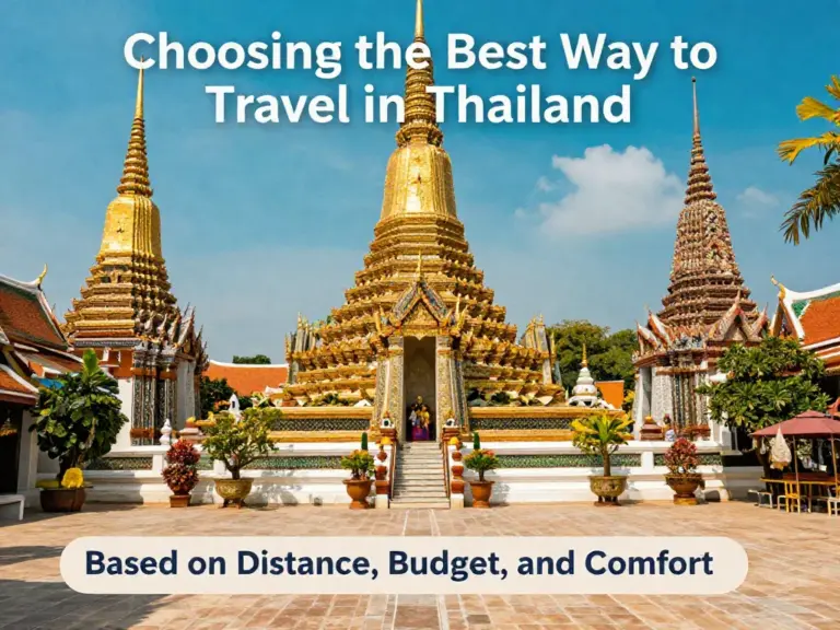 How to Choose the Best Way to Travel in Thailand Based on Distance, Budget, and Comfort