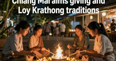 The Chiang Mai Alms Giving and Loy Krathong: A Respectful Guide to Participating in Two Iconic Thai Traditions