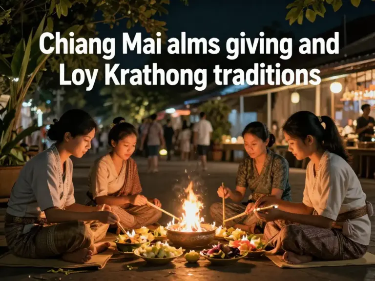 The Chiang Mai Alms Giving and Loy Krathong: A Respectful Guide to Participating in Two Iconic Thai Traditions