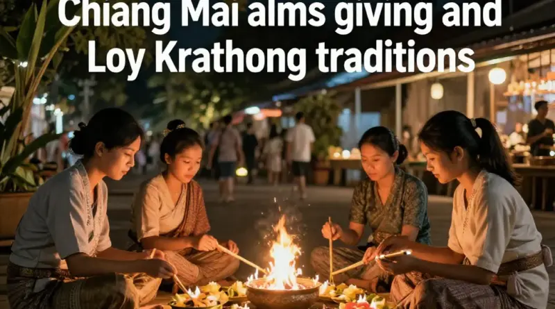 The Chiang Mai Alms Giving and Loy Krathong: A Respectful Guide to Participating in Two Iconic Thai Traditions