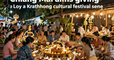 What Are Chiang Mai Alms Giving and Loy Krathong? Understanding Their Cultural Meaning