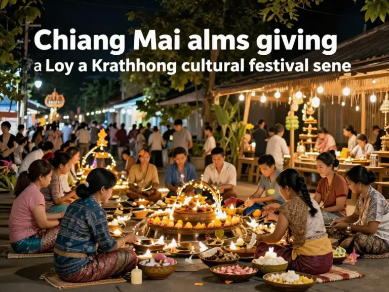 What Are Chiang Mai Alms Giving and Loy Krathong? Understanding Their Cultural Meaning