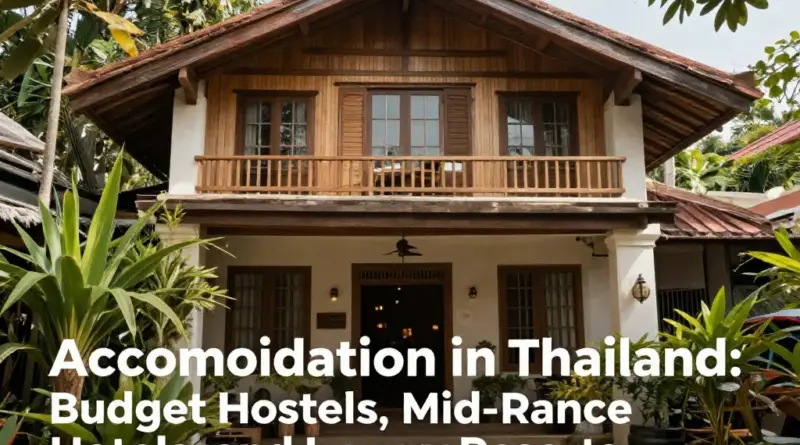 Accommodation in Thailand: A Complete Guide to Budget Hostels, Mid-Range Stays, and Luxury Resorts
