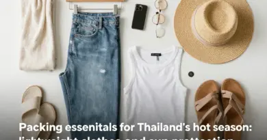 How to Pack for Thailand’s Hot Season: Lightweight Clothes, Sun Protection, and Essentials